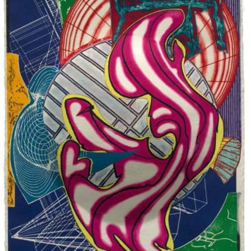 Frank Stella Stubb & Flask Kill a Right Whale from the Moby Dick Series