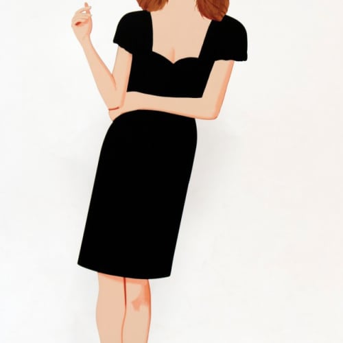 Alex Katz Cecily from Black Dress, 2017 Aluminum, double sided 24.125 inches high Edition:10/35 Signed: Alex Katz For sale at Surovek Gallery