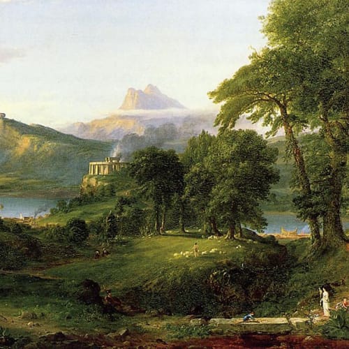 Thomas Cole. The Course of Empire: The Arcadian (Pastoral) State, 1836