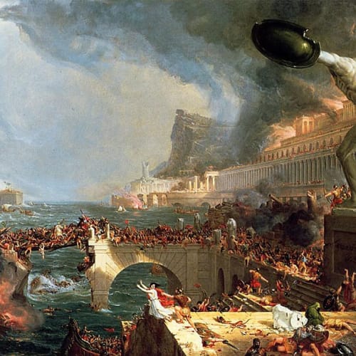 Thomas Cole. The Course of Empire: Destruction, 1836
