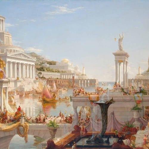 Thomas Cole. The Course of Empire: The Consummation of the Empire, 1836