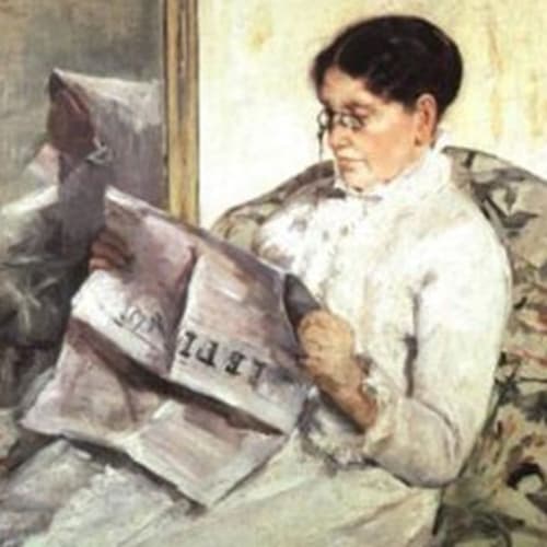 Mary Cassatt. Reading "Le Figaro”, 1878
