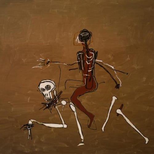 Jean-Michel Basquiat. Riding with Death, 1988