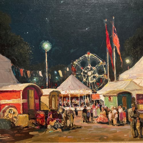 Anthony Thieme. Circus at Night, undated
