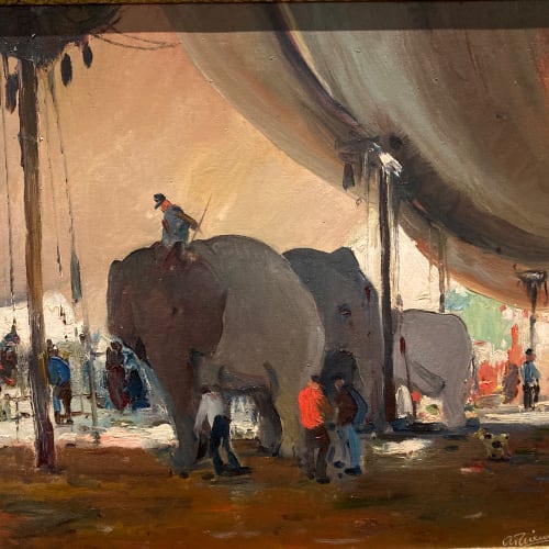 Anthony Thieme. Winter at Sarasota (Circus), undated