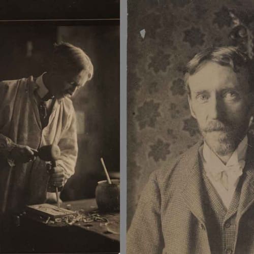 Charles Prendergast. c. 1910 (left) Maurice Prendergast, c.1901 (right)