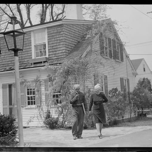 Anthony and Lillian Thieme at their home in Rockport, Massachusetts.