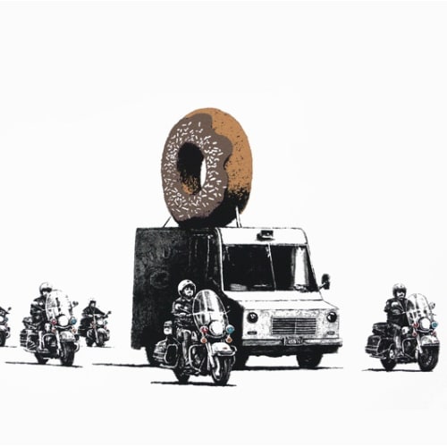 Banksy Chocolate Donut, 2009