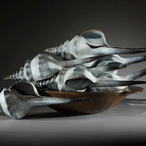 Luis Montoya and Leslie Ortiz ALL ABOARD, 2012 Patinated Bronze 16½ x 40 x 19 inches Available at Surovek Gallery