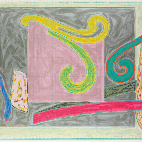Frank Stella Albatross From The Exotic Bird Series, 1977 Lithograph on white Arches 88 mould made paper 33 7/8 x 44 7/8 inches Available at Surovek Gallery