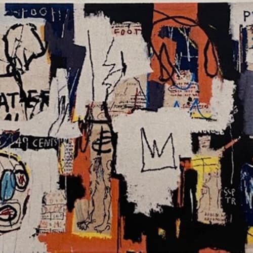 Jean-Michel Basquiat Phooey, 1982 Screenprint 43 1/2 × 84 in Edition of 60 For sale at Surovek Gallery