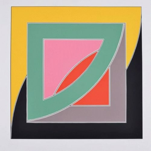 Frank Stella REFERENDUM '70, 1970 Screenprint on Special Arjomari wove paper 40 x 40 in 101.6 x 101.6 cm 41/200 Available at Surovek Gallery