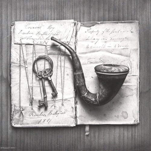 John Whalley REUBEN'S PIPE, 2009 graphite on paper 16 x 17 7/8 in 40.6 x 45.4 cm Available at Surovek Gallery