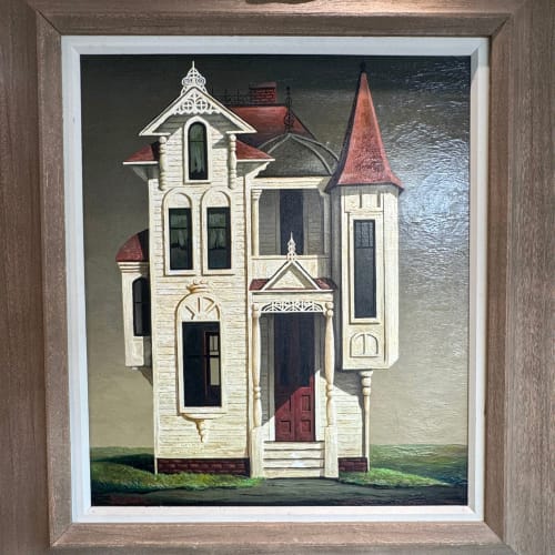 Orville Bulman THE GOVERNOR'S MANSION, 1964 Oil on Canvas 28 x 24 in 71.12 x 60.96 cm Available at Surovek Gallery