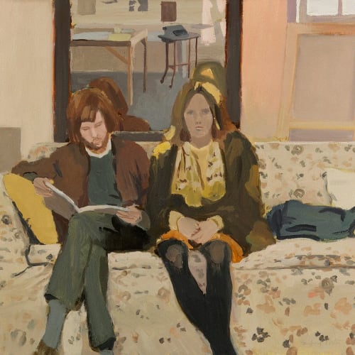 Fairfield Porter DOUBLE PORTRAIT, 1968 Oil on canvas 29 x 36 in 73.7 x 91.4 cm Available at Surovek Gallery