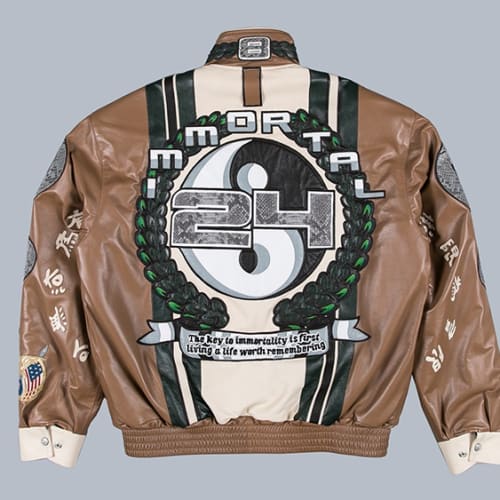 Jacket design by Jonas Wood in honor of Kobe Bryant, 2021