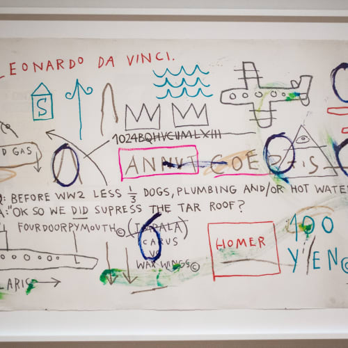 Jean-Michel Basquiat Leonardo da Vinci, 1982 Photo by by Tim Evanson is licensed under CC BY-SA 2.0. Taken on February 10, 2017