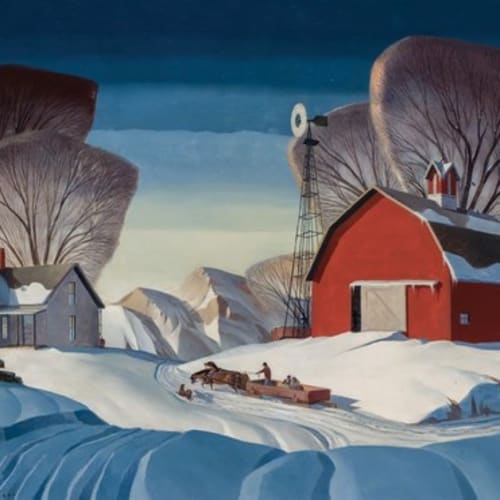 Dale Nichols Mid-Nation Winter, 1967 Sold at auction for a record $120,000.
