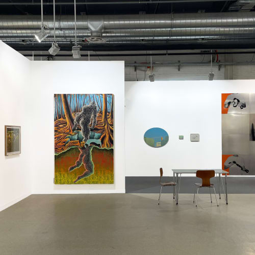Installation view, Galerie Peter Kilchmann: Booth J10, Art Basel: Galleries Sector, Basel, Switzerland, 2023