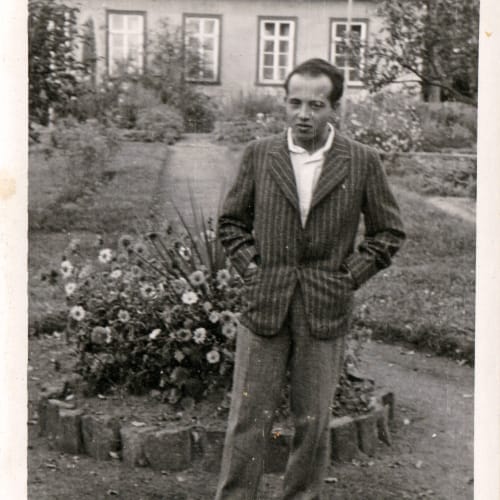 Boris Lurie at Buedigen, Oberhessen, Germany, 1945