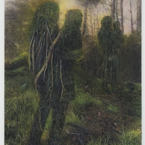 Acquired by Sogn og Fjordane Kunstmuseum "Gjengangere #13", 2024, charcoal and acrylic on canvas, 170 x 120 cm