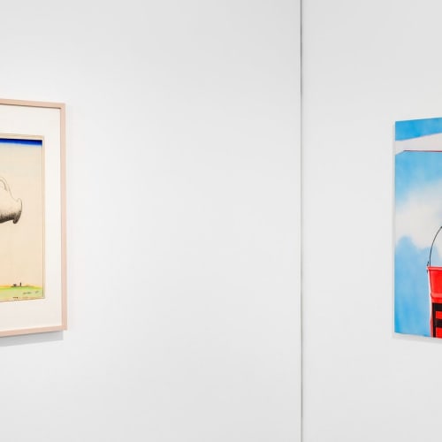 art exhibition at thomas brambilla gallery showcasing works by robert feintuch and saul steinberg in art bergamo