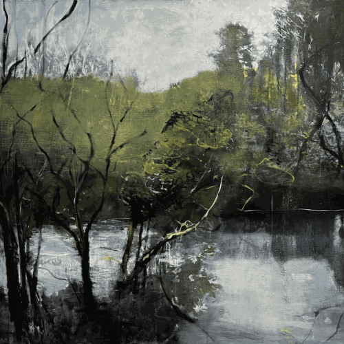 Joe Diggs  Cove at Micha's, 2022  oil on canvas  48 x 60 inches
