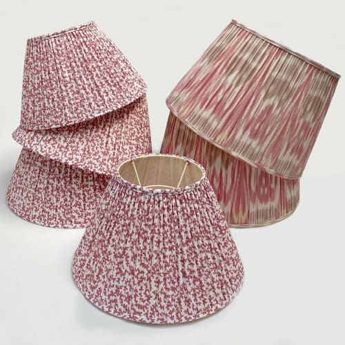 Pretty in Pink - a Selection of Ikat and Sibyl Colefax Handsewn Lampshades