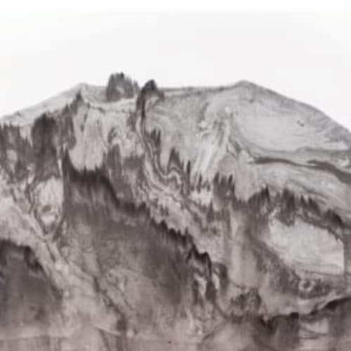The Rocks 22, Ink on Xuan Paper, Triptych, overall size: 336 x 70 cm (2022)