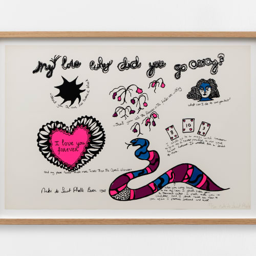 Niki de Saint Phalle, My Love Why Did You Go Away?, 1968. © Niki Charitable Art Foundation. Courtesy of Mitterrand gallery. Photo: Aurélien Mole