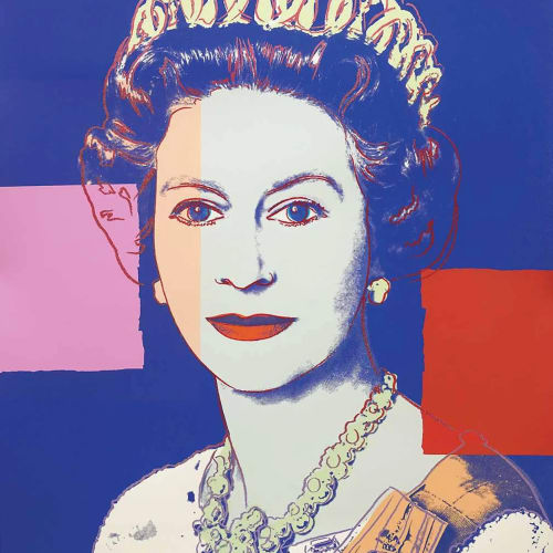 Queen Elizabeth II F.S. II 337, from Reigning Queens, 1985 Screen print with diamond dust on Lenox Museum Board 39 3/8 x 31 1/2 in 100 x 80 cm Royal Edition of 30 Series: Reigning Queens