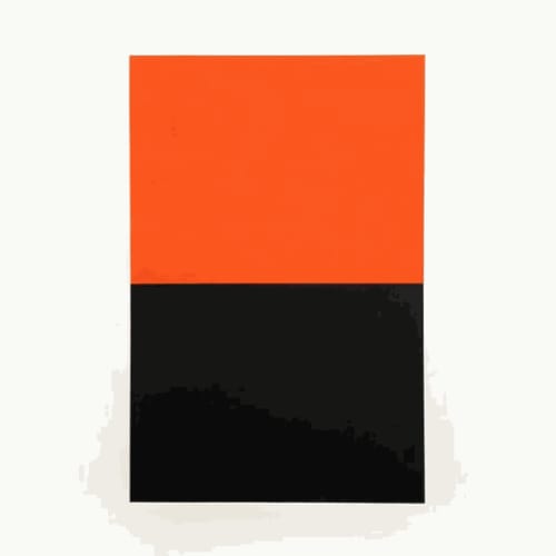 Ellsworth Kelly Untitled (Orange/Black), 1972 Lithograph in colors on Rives BFK 34 1/8 x 26 7/8 in 86.7 x 68.3 cm Edition of 125
