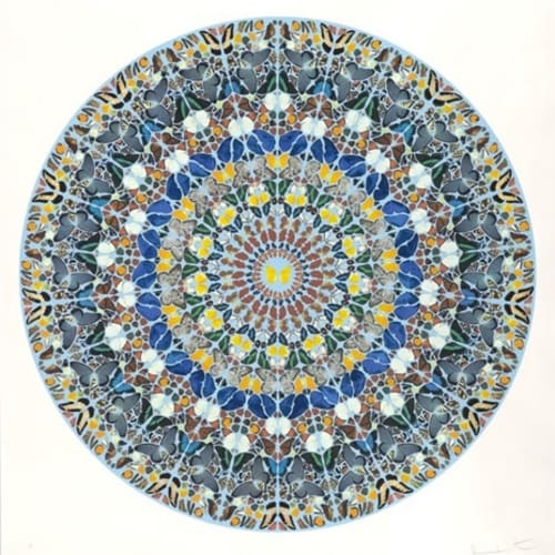 Damien Hirst Mantra, 2011 Silkscreen with diamond dust 60 x 59 in 152.4 x 149.9 cm Edition of 50