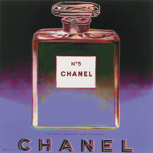 Chanel F.S. II 354, from Ads, 1985 Screen print on Lenox Museum Board 38 x 38 in 96.5 x 96.5 cm Edition of 190, 30 AP, 5 PP, 5 EP, 10 HC, 10 numbered in Roman numerals, 1 BAT, 30 TP Series: Ads