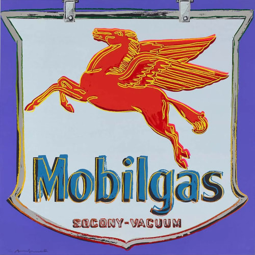 Mobil F.S. II 350, from Ads, 1985 Screen print on Lenox Museum Board 38 x 38 in 96.5 x 96.5 cm Edition of 190 plus 30 AP, 5 PP, 5 EP, 10 HC, 10 numbered in Roman Numerals, 1 BAT, 30 TP Series: Ads