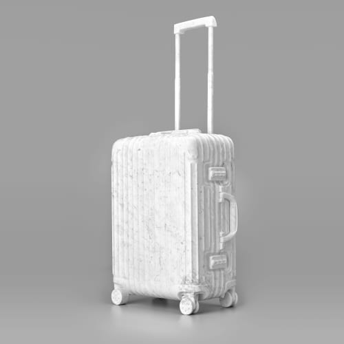 Casper Braat Suitcase, 2023 Carrara Marble White 15 3/4 x 8 7/8 x 34 5/8 in 40 x 22.5 x 88 cm Unique