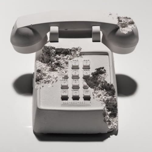 Daniel Arsham Future Relic 05 (Telephone), 2016 Plaster and broken glass 9 x 8 1/2 x 5 in 22.9 x 21.6 x 12.7 cm Edition of 500