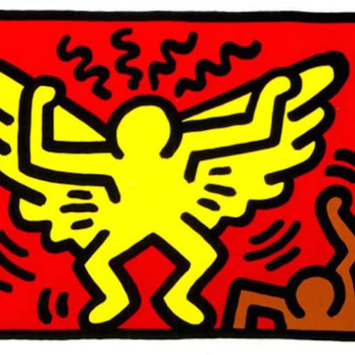 Keith Haring Pop Shop IV (A) (Littmann PP. 146) , 1989 Silkscreen 13 1/2 x 16 1/2 in 34.3 x 41.9 cm Edition of 200