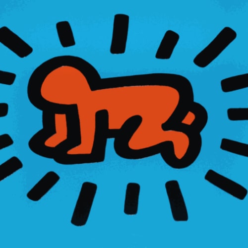 Keith Haring Radiant Baby, from Icons (Littmann PP. 170 - 171), 1990 Silkscreen with embossment 21 x 25 in 53.3 x 63.5 cm Edition of 250