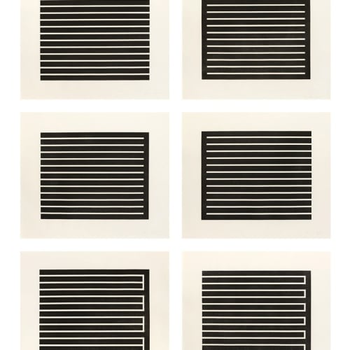 Donald Judd Untitled, 1980 Set of six aquatints on etching paper 29 1/8 x 34 in each 74 x 86.5 cm each Edition of 150 plus 20 AP & 6 PP