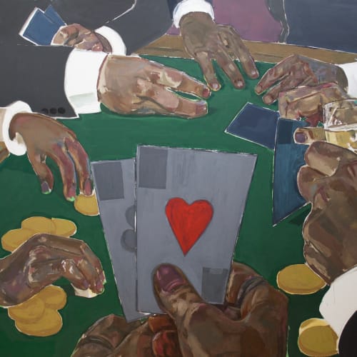 Enrico Riley, Untitled: Card Players, Riches of the Past, Present, Future, 2020