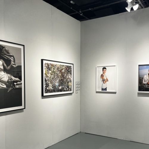 Installation image from The Photograph Show presented by AIPAD featuring work by Lola Flash and Ming Smith
