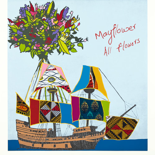 Yinka Shonibare CBE, RA (b. 1962) Mayflower, All Flowers, 2020. Courtesy Yinka Shonibare CBE and Cristea Roberts Gallery, London.