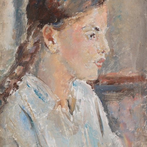 Dame Ethel Walker ABA, RBA, RP, DBE (1861-1951), Girl with Pigtails. Courtesy of Jerwood Collection.