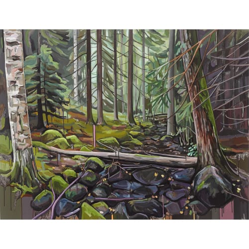Towards The Lake, 2019, Oil on acrylics on canvas, 130 X 170cm, € 4,500.00