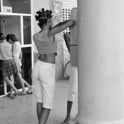 Girl on the phone, Cuba, 2005