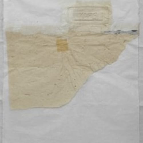 “常见字-祈禱0023”，2018 紙本，墨 127 x 69 cm
