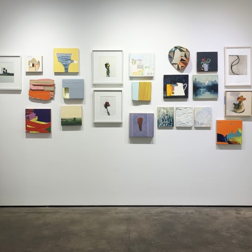 installation shot of "Small Wonders" group exhibition