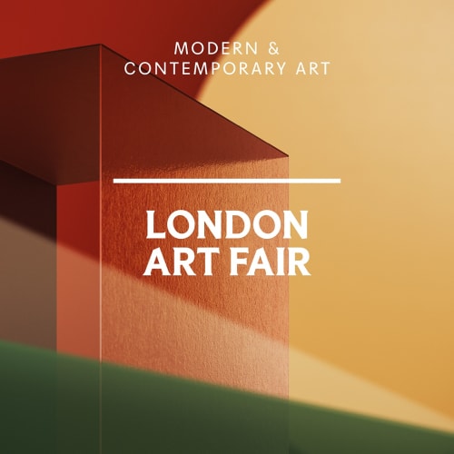 London Art Fair, Modern and Contemporary works, advertising poster, mmx gallery, 2022
