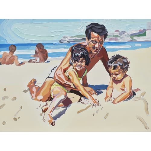 Thea Anamara Perkins Bondi Beach 2023, acrylic on board, 30.5 x 40.5 cm, Art Gallery of New South Wales, La Prairie Art Award 2023 © Thea Anamara Perkins, image © Art Gallery of New South Wales